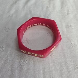 Jessica Kagan Cushman "Are We Having Fun Yet?" Pink Bracelet
